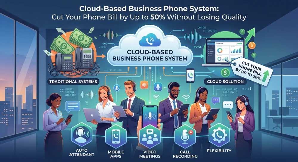 Cloud-Based Business Phone System: Cut Your Phone Bill by Up to 50% Without Losing Quality